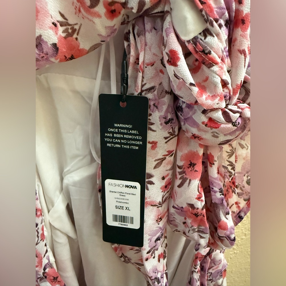 NWT Fashion Nova Floral Maxi Dress - Picture 8 of 8
